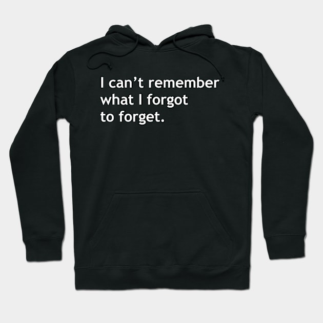 I cant remember what i forgot to forget Hoodie by medd.art